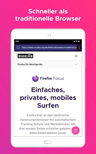 Firefox Focus Browser Screenshot