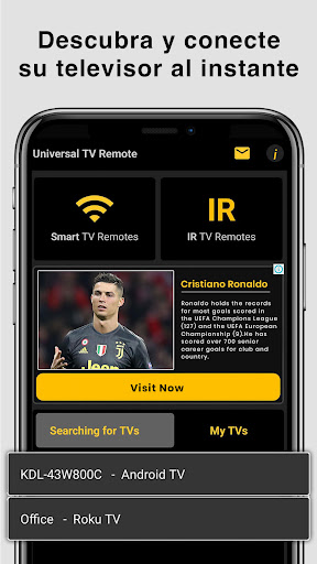 Captura de pantalla de Control remoto universal de TV