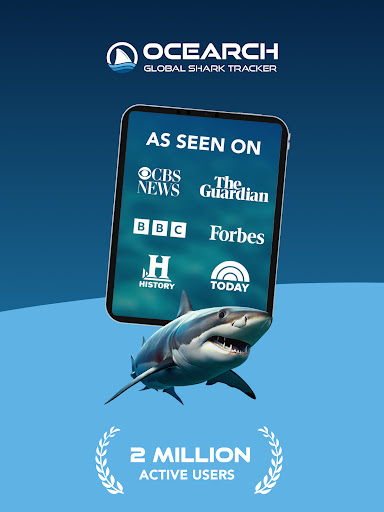 Captura de pantalla de OCEARCH Shark Tracker™