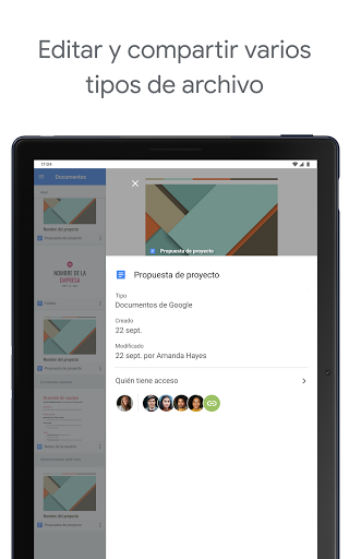 Captura de pantalla de Documentos de Google