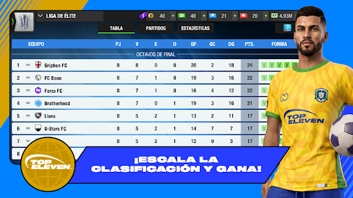 Captura de pantalla de Top Eleven: Manager de Fútbol