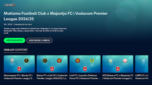 Captura de pantalla de FIFA+ | App de fútbol en vivo