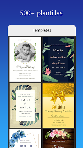 Captura de pantalla de Tarjeta Invitaciones digitales