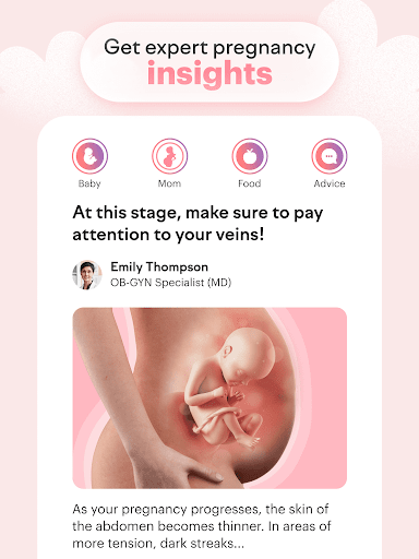 amma: Schwangerschafts-App Screenshot