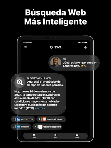 Captura de pantalla de Chatbot IA Español - Nova