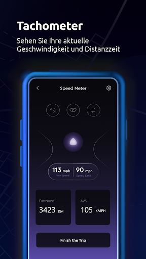All-in-One-Karten, Tachometer Screenshot