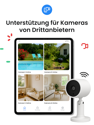 Überwachungskamera App: Visory Screenshot