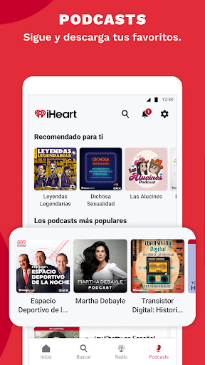 Captura de pantalla de iHeart: Música, Radio, Podcast
