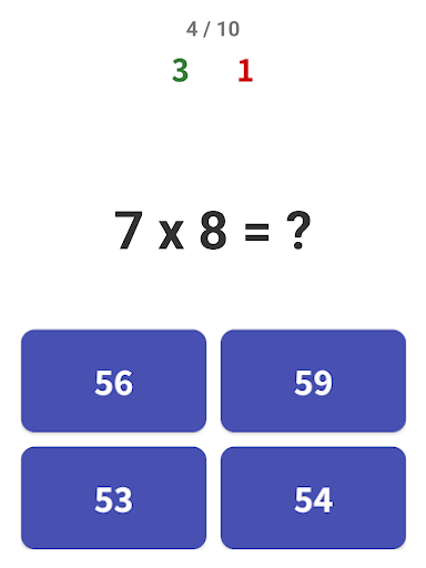Einmaleins Mathe - Trainer 1x1 Screenshot