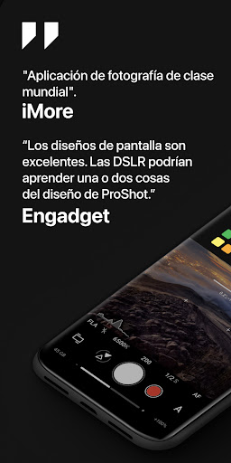 Captura de pantalla de ProShot