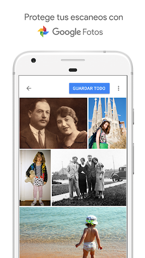 Captura de pantalla de FotoScan de Google Fotos