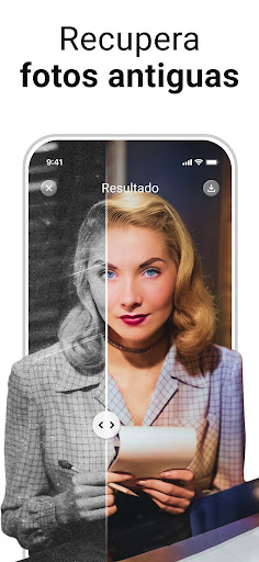 Captura de pantalla de PhotoApp: Mejora fotos con IA