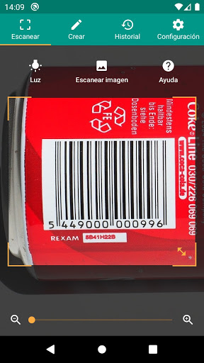 Captura de pantalla de Escáner QR y de barras