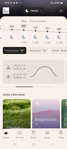 Captura de pantalla de Tiempo - The Weather Channel