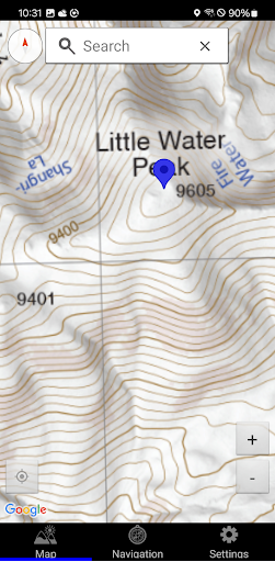 Captura de pantalla de Wasatch Backcountry Skiing Map