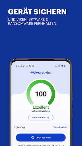 Malwarebytes Mobile Sicherheit Screenshot