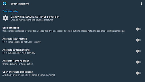 Captura de pantalla de Button Mapper: Remap your keys
