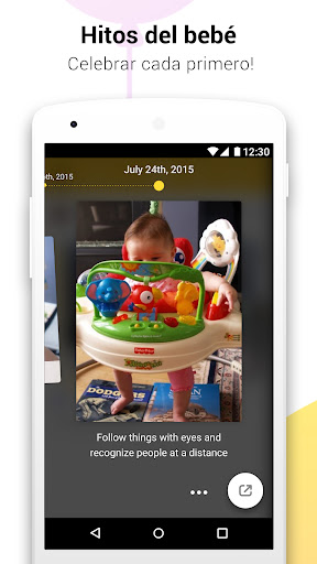 Captura de pantalla de Glow Baby para la lactancia