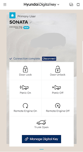 Captura de pantalla de Hyundai Digital Key