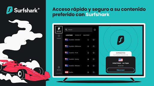 Captura de pantalla de Surfshark - VPN veloz y segura