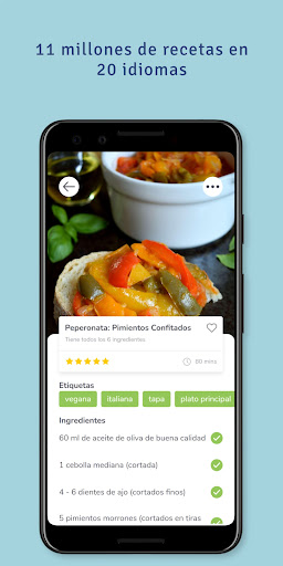 Captura de pantalla de SuperCook Generador de Recetas