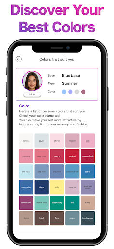 AI Face & Color Analysis App screenshot