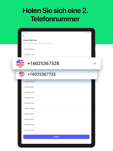 Zweite Telefonnummer - 2Number Screenshot
