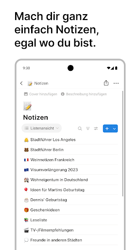 Notion: Notizen, Aufgaben, KI Screenshot