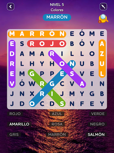 Captura de pantalla de Sopas de Letras Español