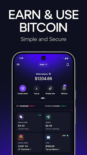GoMining: BTC Mining & Card Screenshot
