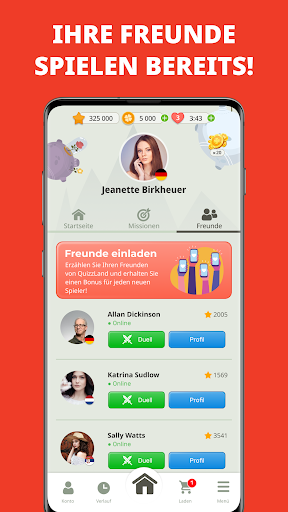 QuizzLand Allgemeinwissen Quiz Screenshot