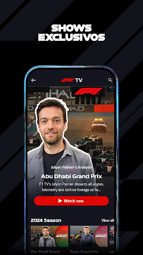 Captura de pantalla de F1 TV