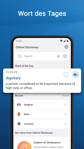 Oxford Dictionary Screenshot
