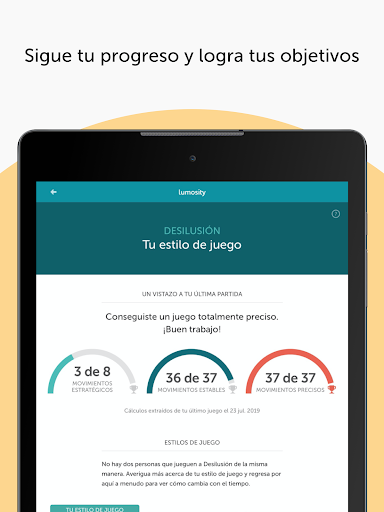 Captura de pantalla de Lumosity: Juegos Mentales