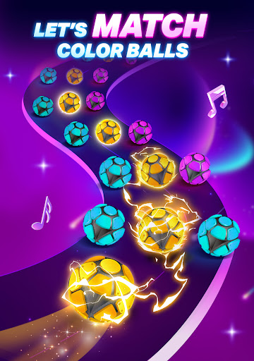Dancing Road Color Balls Match screenshot