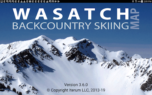 Captura de pantalla de Wasatch Backcountry Skiing Map