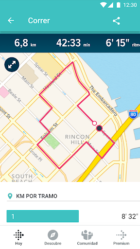 Captura de pantalla de Google Health (Fitbit)
