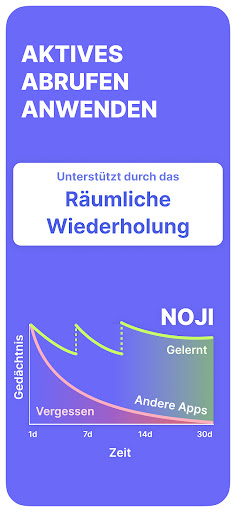 Noji: Vokabel Karteikarten Screenshot