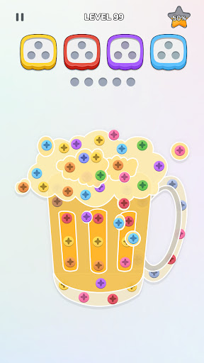 Unscrew Nuts Sort: Pin Puzzle Screenshot