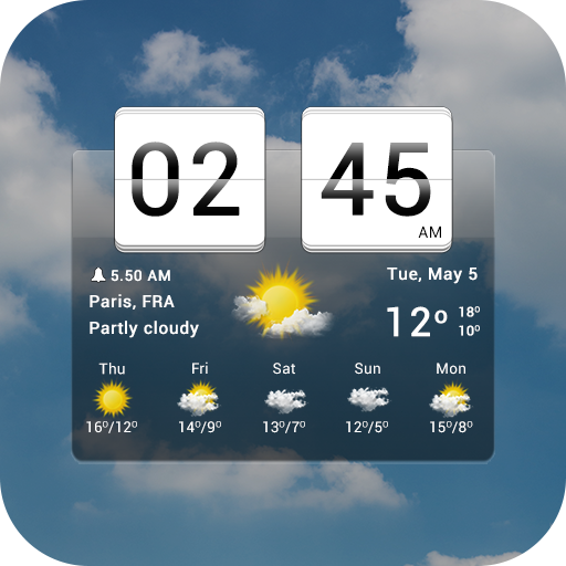Reloj giratorio Sense y clima