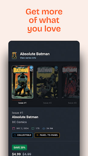 Captura de pantalla de GlobalComix: Lee cómics online