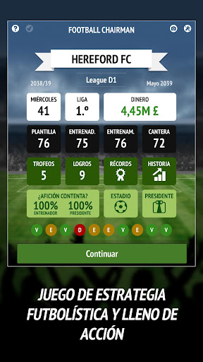 Captura de pantalla de Football Chairman Pro