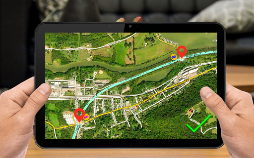 GPS-Navigation: Karte Richtung Screenshot