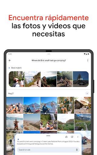 Captura de pantalla de Google Fotos