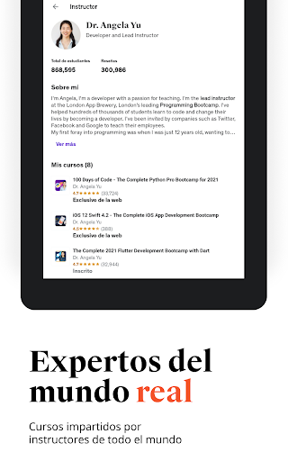 Captura de pantalla de Udemy - Cursos Online