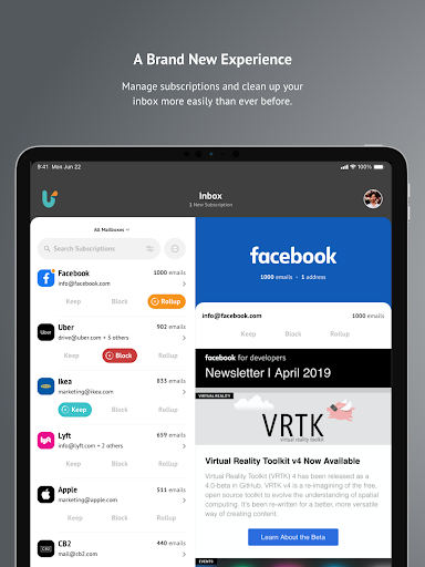 Unroll.Me - Inbox Mail Cleaner screenshot