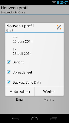 Blutdruck (MyDiary) Screenshot