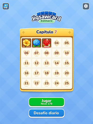 Captura de pantalla de Jigsawcard Solitaire Puzzle