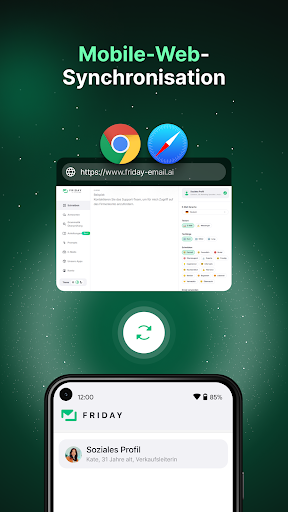Friday: KI E-Mail-Assistent Screenshot