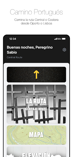 Captura de pantalla de Wise Pilgrim Camino Portugués